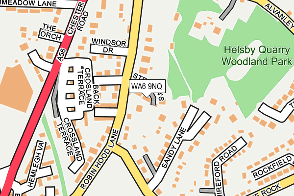 WA6 9NQ map - OS OpenMap – Local (Ordnance Survey)