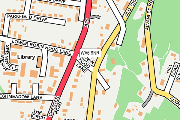 WA6 9NR map - OS OpenMap – Local (Ordnance Survey)