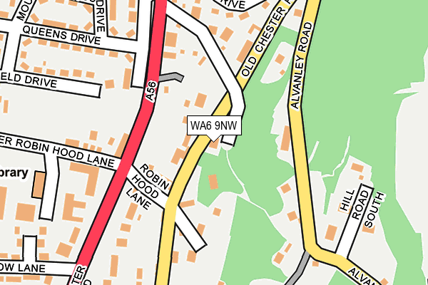 WA6 9NW map - OS OpenMap – Local (Ordnance Survey)