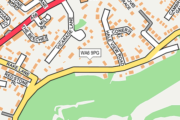 WA6 9PG map - OS OpenMap – Local (Ordnance Survey)