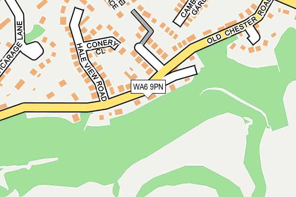 WA6 9PN map - OS OpenMap – Local (Ordnance Survey)