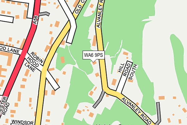WA6 9PS map - OS OpenMap – Local (Ordnance Survey)