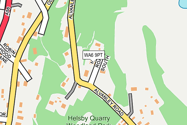 WA6 9PT map - OS OpenMap – Local (Ordnance Survey)