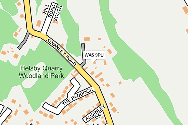 WA6 9PU map - OS OpenMap – Local (Ordnance Survey)