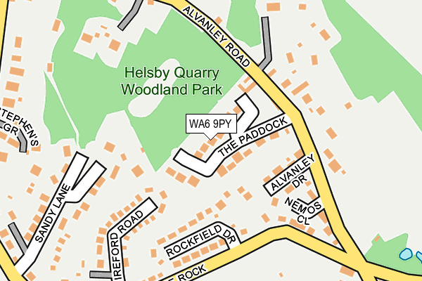 WA6 9PY map - OS OpenMap – Local (Ordnance Survey)