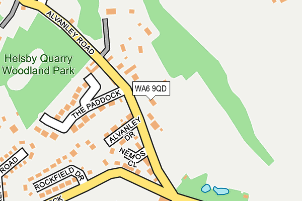 WA6 9QD map - OS OpenMap – Local (Ordnance Survey)