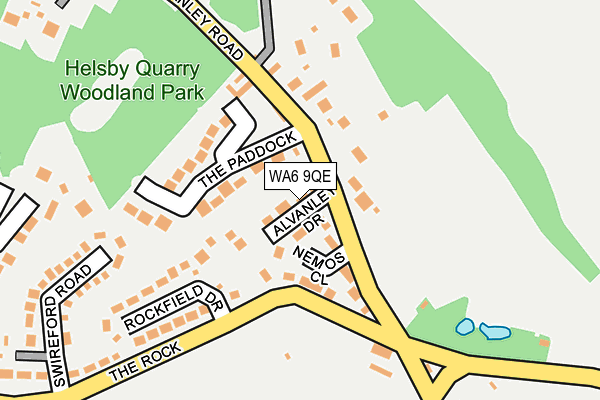WA6 9QE map - OS OpenMap – Local (Ordnance Survey)