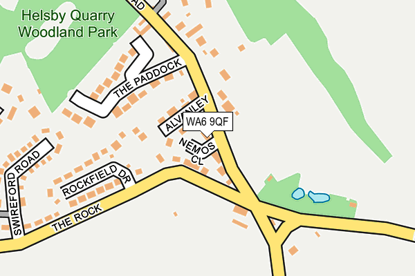 WA6 9QF map - OS OpenMap – Local (Ordnance Survey)