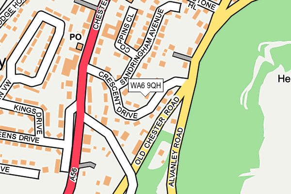 WA6 9QH map - OS OpenMap – Local (Ordnance Survey)