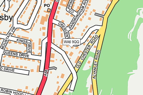 WA6 9QQ map - OS OpenMap – Local (Ordnance Survey)