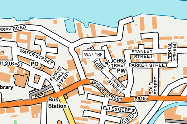 WA7 1BF map - OS OpenMap – Local (Ordnance Survey)