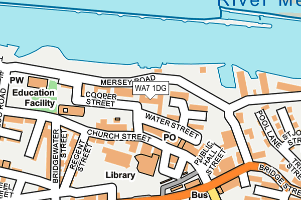WA7 1DG map - OS OpenMap – Local (Ordnance Survey)