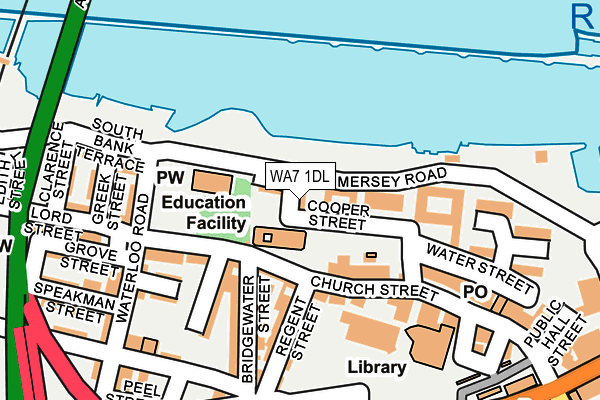 WA7 1DL map - OS OpenMap – Local (Ordnance Survey)