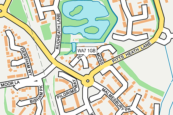 WA7 1GB map - OS OpenMap – Local (Ordnance Survey)