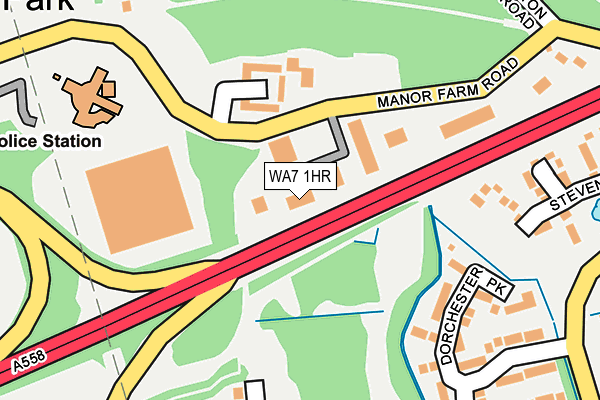 WA7 1HR map - OS OpenMap – Local (Ordnance Survey)