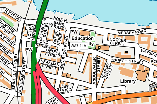 WA7 1LA map - OS OpenMap – Local (Ordnance Survey)