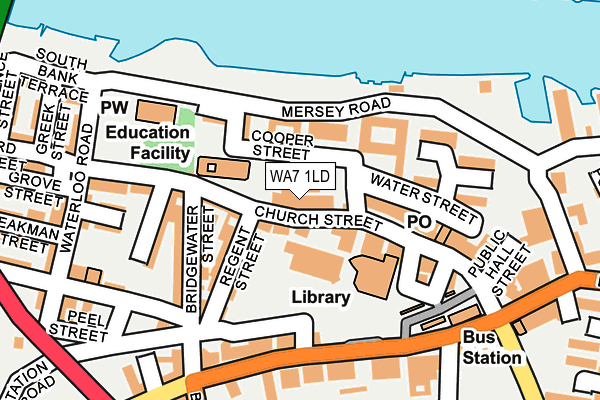WA7 1LD map - OS OpenMap – Local (Ordnance Survey)