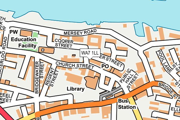 WA7 1LL map - OS OpenMap – Local (Ordnance Survey)