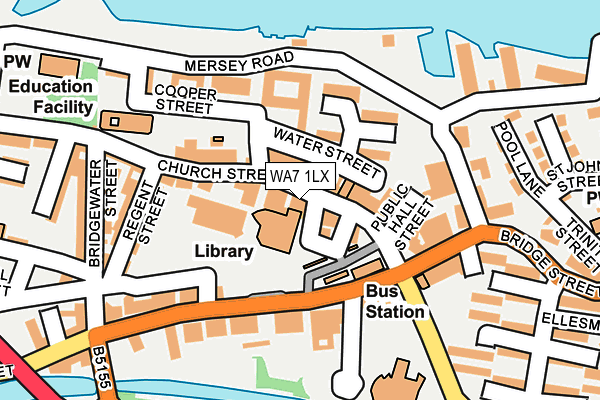 WA7 1LX map - OS OpenMap – Local (Ordnance Survey)