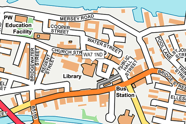 WA7 1ND map - OS OpenMap – Local (Ordnance Survey)