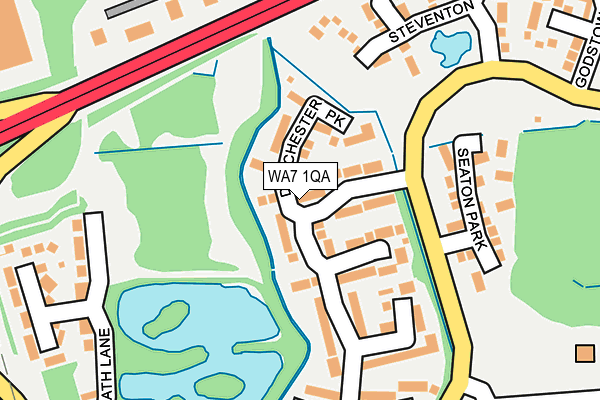 WA7 1QA map - OS OpenMap – Local (Ordnance Survey)