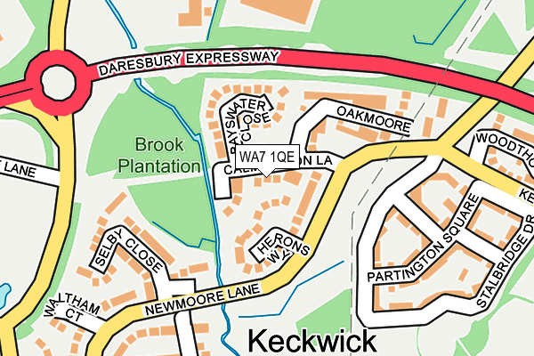 WA7 1QE map - OS OpenMap – Local (Ordnance Survey)