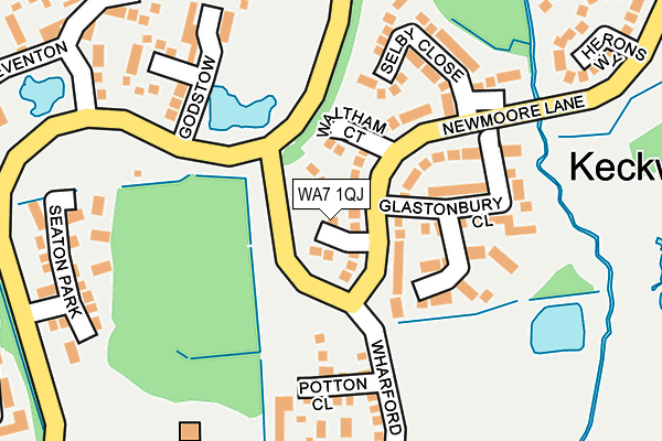 WA7 1QJ map - OS OpenMap – Local (Ordnance Survey)