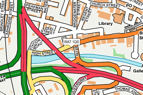 WA7 1QS map - OS OpenMap – Local (Ordnance Survey)