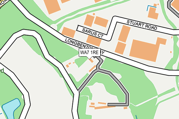 WA7 1RE map - OS OpenMap – Local (Ordnance Survey)