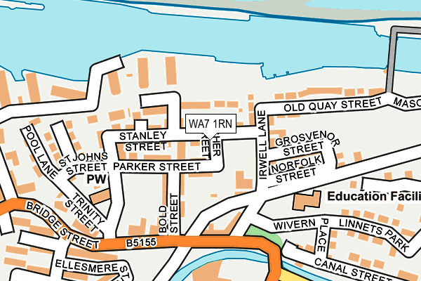 WA7 1RN map - OS OpenMap – Local (Ordnance Survey)