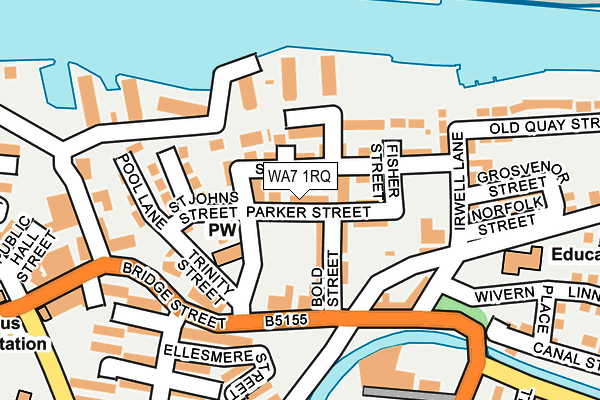 WA7 1RQ map - OS OpenMap – Local (Ordnance Survey)