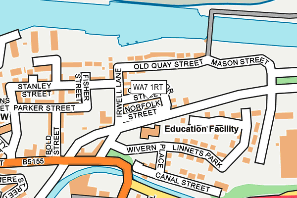 WA7 1RT map - OS OpenMap – Local (Ordnance Survey)