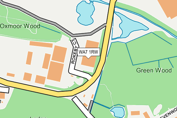 WA7 1RW map - OS OpenMap – Local (Ordnance Survey)