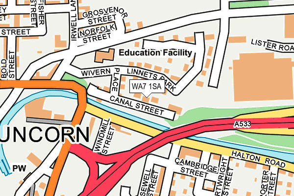 Map of HALTON HAVEN FEST LTD at local scale