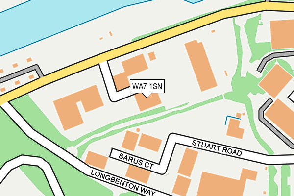 WA7 1SN map - OS OpenMap – Local (Ordnance Survey)