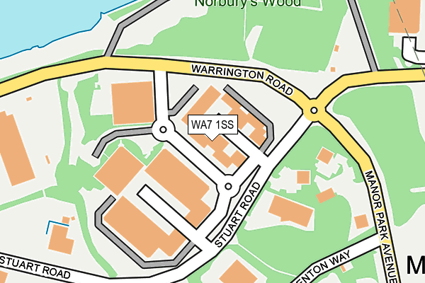 WA7 1SS map - OS OpenMap – Local (Ordnance Survey)