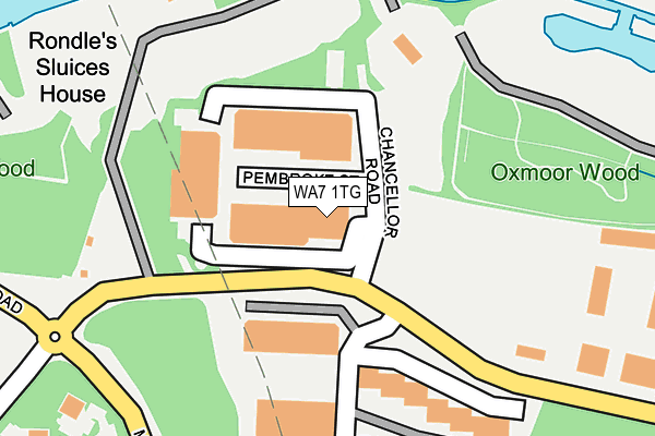 WA7 1TG map - OS OpenMap – Local (Ordnance Survey)