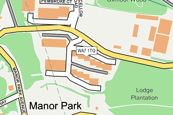 WA7 1TQ map - OS OpenMap – Local (Ordnance Survey)
