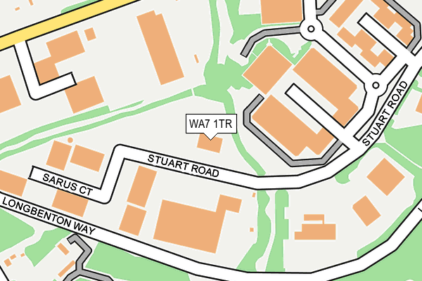 WA7 1TR map - OS OpenMap – Local (Ordnance Survey)