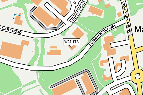 WA7 1TS map - OS OpenMap – Local (Ordnance Survey)