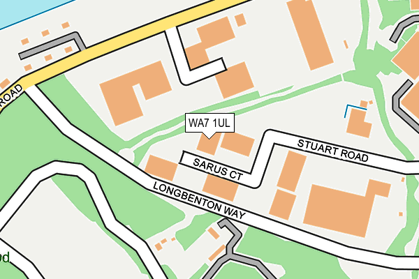 WA7 1UL map - OS OpenMap – Local (Ordnance Survey)