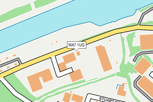 WA7 1UQ map - OS OpenMap – Local (Ordnance Survey)