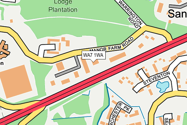 WA7 1WA map - OS OpenMap – Local (Ordnance Survey)