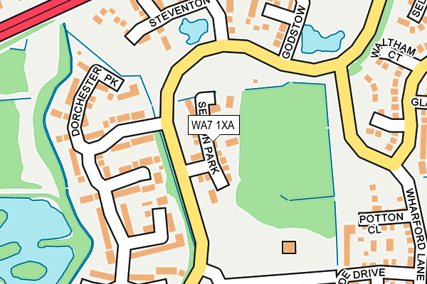 WA7 1XA map - OS OpenMap – Local (Ordnance Survey)