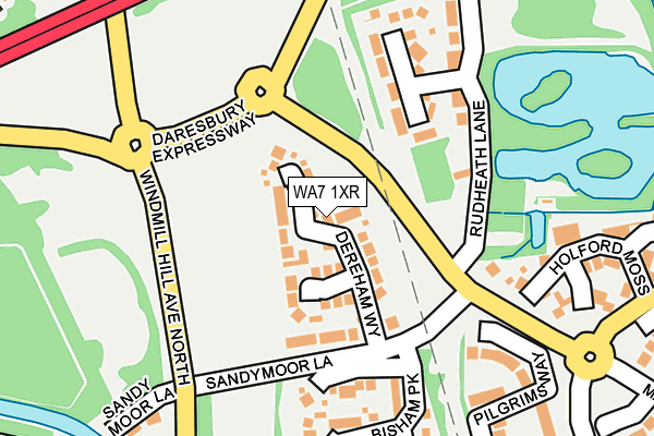 WA7 1XR map - OS OpenMap – Local (Ordnance Survey)