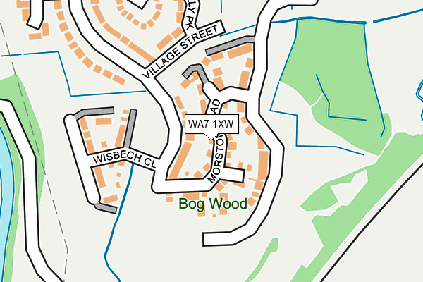 WA7 1XW map - OS OpenMap – Local (Ordnance Survey)