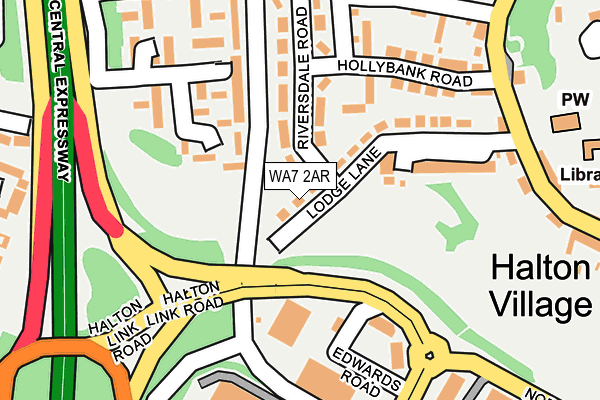 WA7 2AR map - OS OpenMap – Local (Ordnance Survey)
