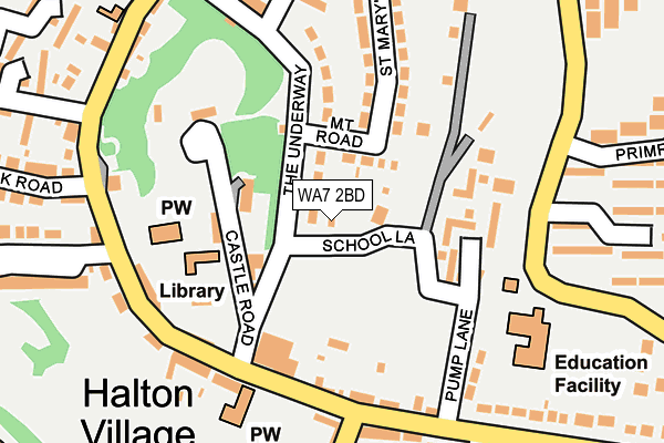WA7 2BD map - OS OpenMap – Local (Ordnance Survey)