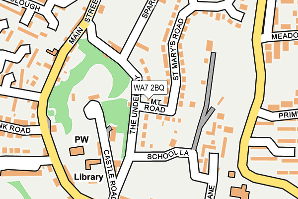 WA7 2BQ map - OS OpenMap – Local (Ordnance Survey)