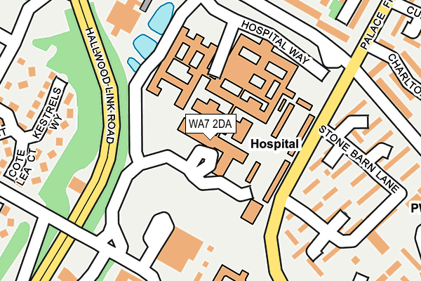 WA7 2DA map - OS OpenMap – Local (Ordnance Survey)